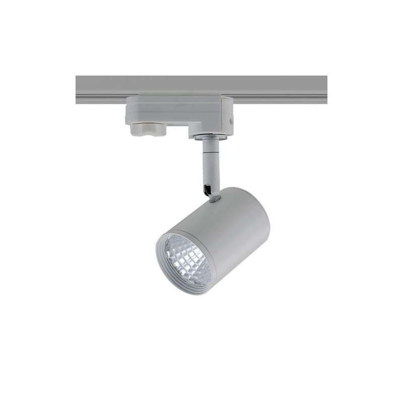 Aca Σποτ ράγας LED COB 4 καλωδίων 12W 3000K Γκρι (ZUNO1240G450)