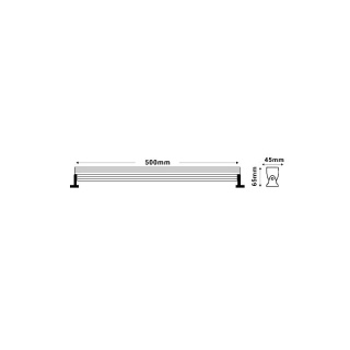 Aca LED HIGH POWER γραμμικός προβολέας 13W 30° 6000K (LIAM1360)