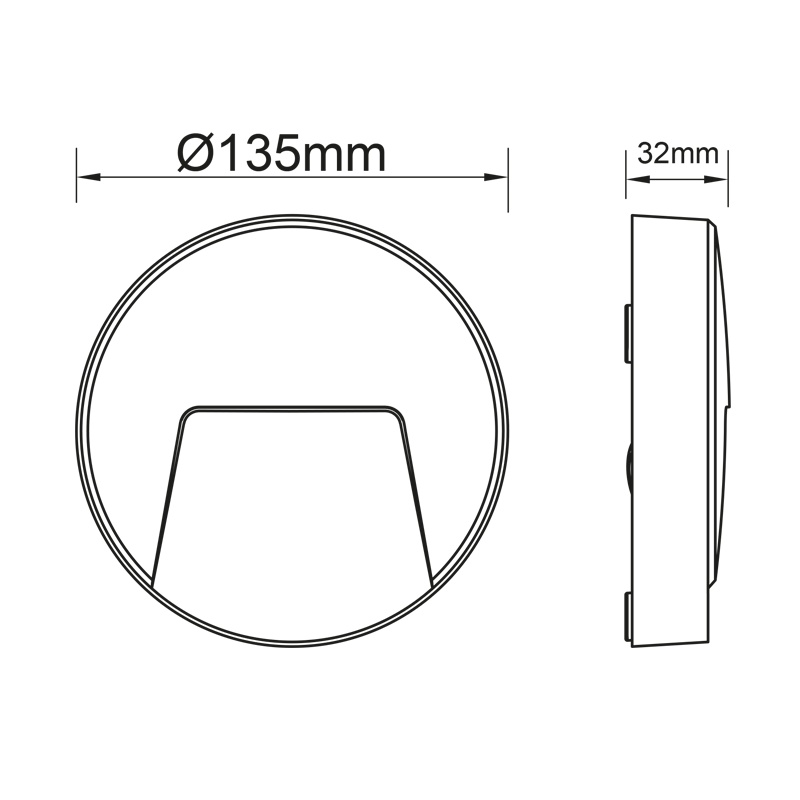 Aca LED SMD επίτοιχη απλίκα Λευκή 3W (SLIM41W)