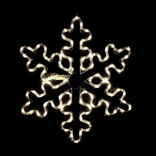 96 Leds (3mm) Snowflake Θερμό Flash (XSNOWBLEDWW56)