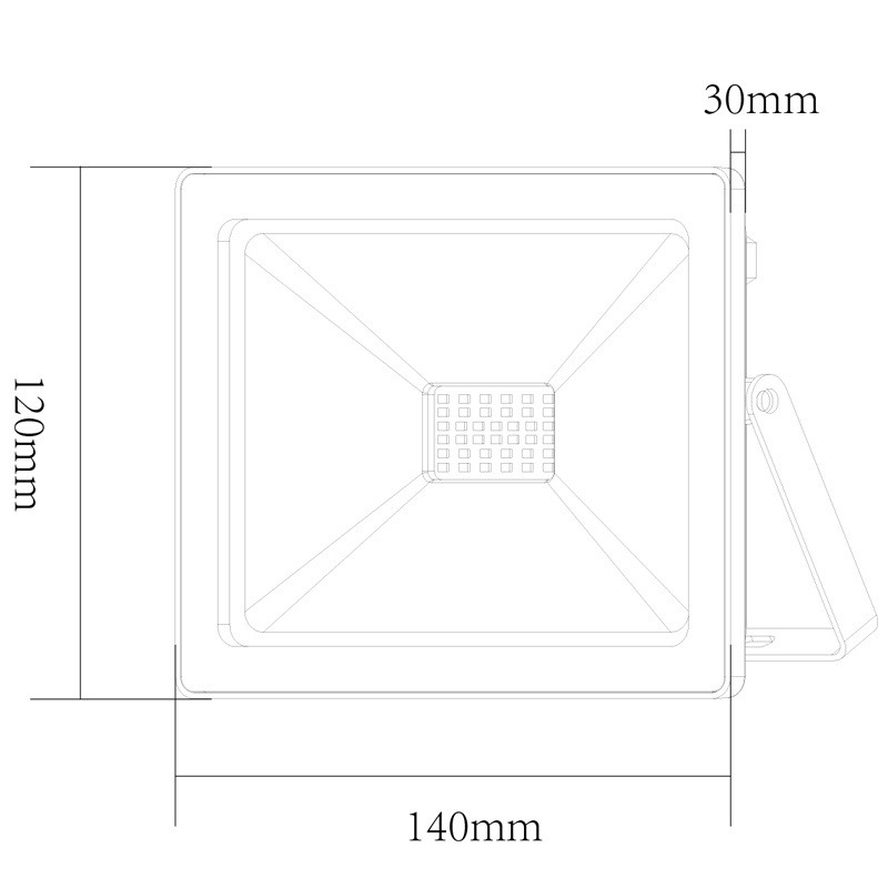 LED SMD προβολέας Q 30W 110° Πράσινο (Q30G)