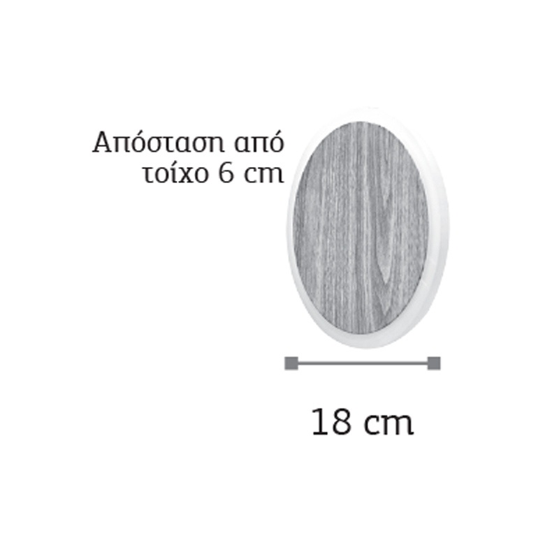 InLight Led Επιτοίχιο Φωτιστικό 6.7W Χρυσαφί (43401)