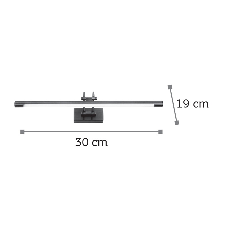 InLight Led Απλίκα Πίνακα 4W Νίκελ Ματ (1044C)