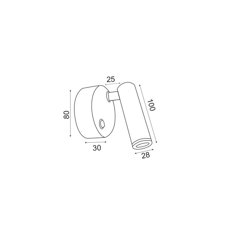 Aca Led Επιτοίχιο Φωτιστικό 3W 4000K Λευκό (SF151AMW)