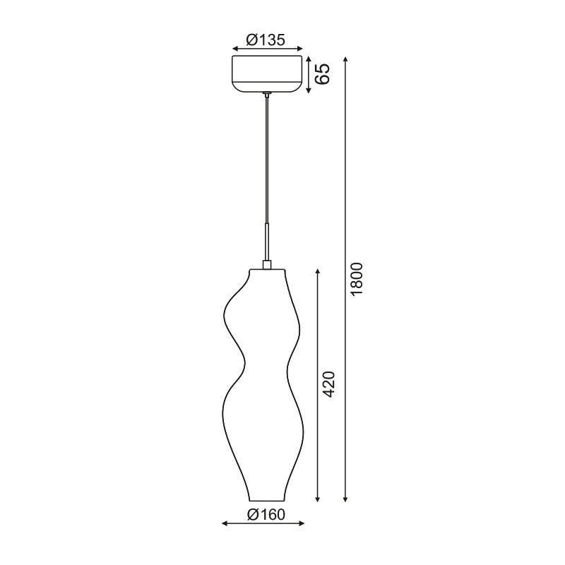 Aca Led Κρεμαστό Φωτιστικό 20W 3000K Λευκό (ZM13LEDP15)