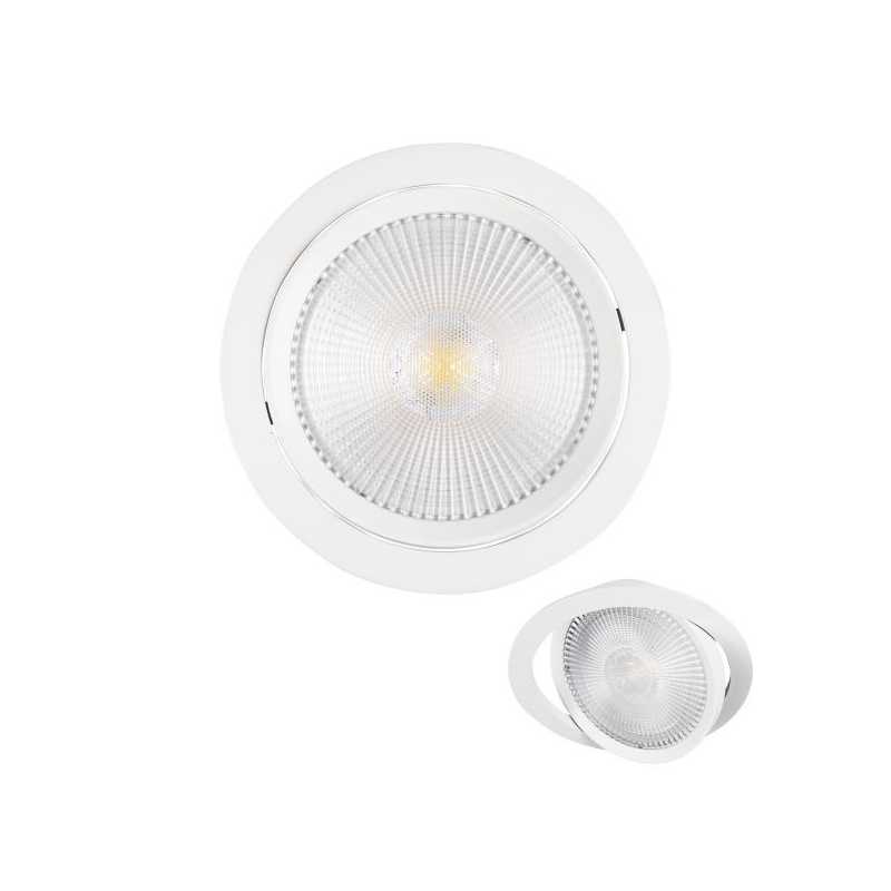 Spotlight LED COB Χωνευτό Κινητό Φωτιστικό 30W 60° 4000K (5991)