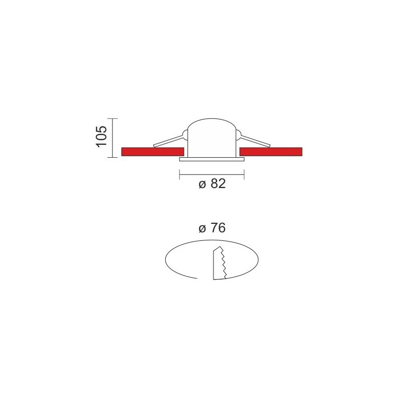 Spotlight LED SMD Χωνευτό Φωτιστικό 10W 120° 4000K (5994)