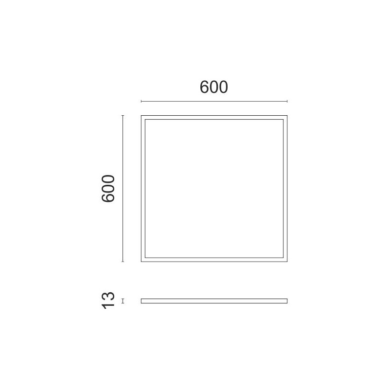 Spotlight LED SMD panel 40W 180° 4000K (5814)