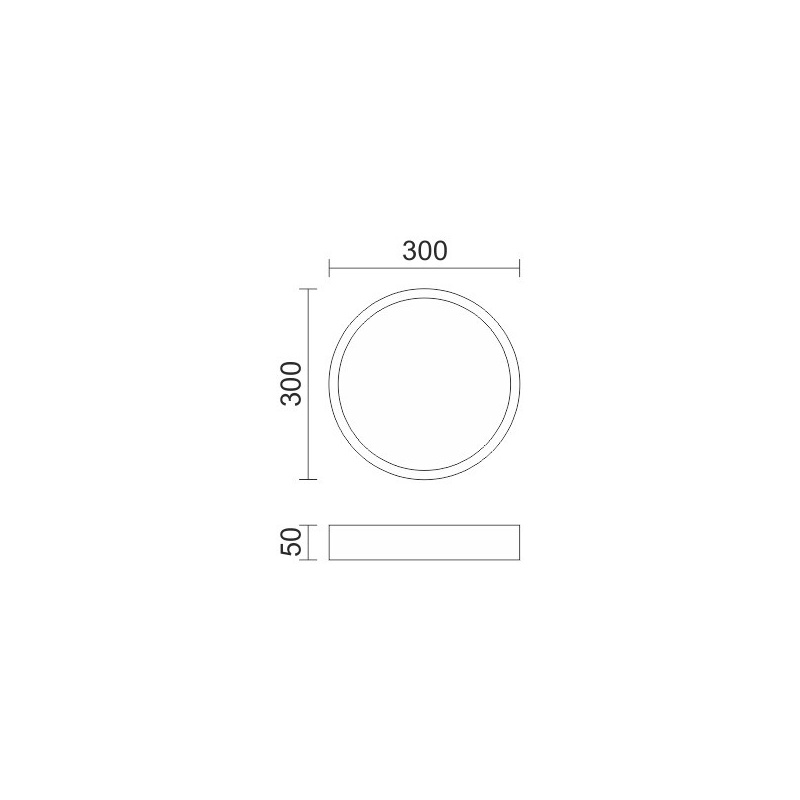 Spotlight Led Πλαφονιέρα 21W 3000K Ø30 (3201)