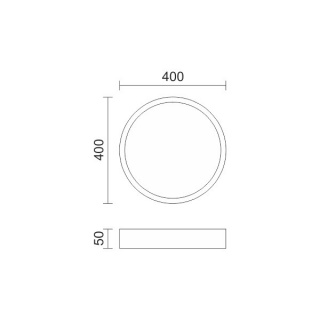 Spotlight Led Πλαφονιέρα 24W 3000K Ø40 (3206)