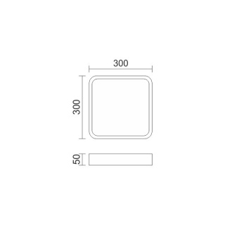 Spotlight Led Πλαφονιέρα 21W 3000K (3207)