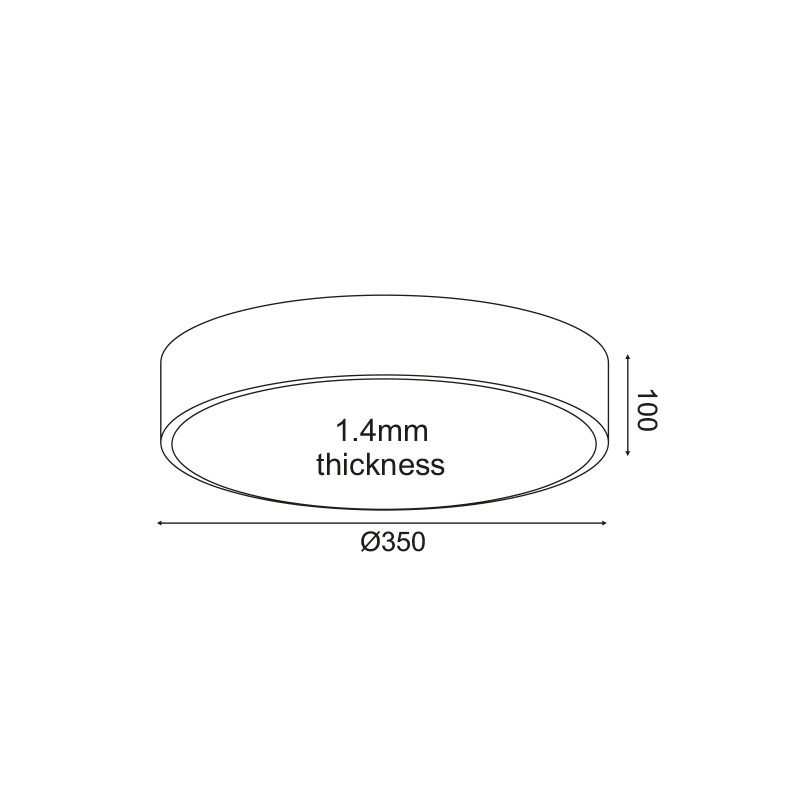 Aca Led Φωτιστικό Οροφής 32W 3000Κ Ø35 (V29LEDC35WH)