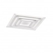 Fischer Honsel Led Πλαφονιέρα Φωτιστικό Οροφής Gorden Λευκό 60x60 (20055)