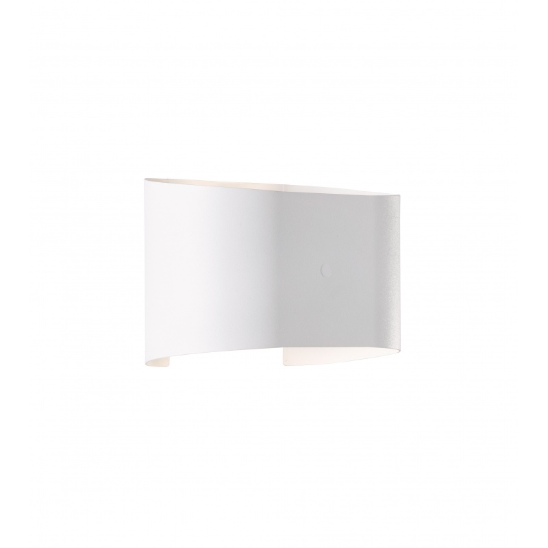 Fischer Honsel Led Απλίκα Φωτιστικό Τοίχου Wall Λευκό Ματ IP44 18x9,5 (30261)