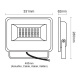 LED SMD προβολέας V 150W 120° 3000K (V15030)