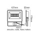 LED SMD προβολέας με αισθητήρα κίνησης V 20W 120° 4000K (V2040S)