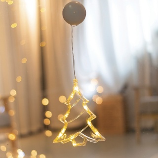 Led Διακοσμητικό CLEAR PLASTIC XMAS TREE 10 Led Θερμά (X04151106)