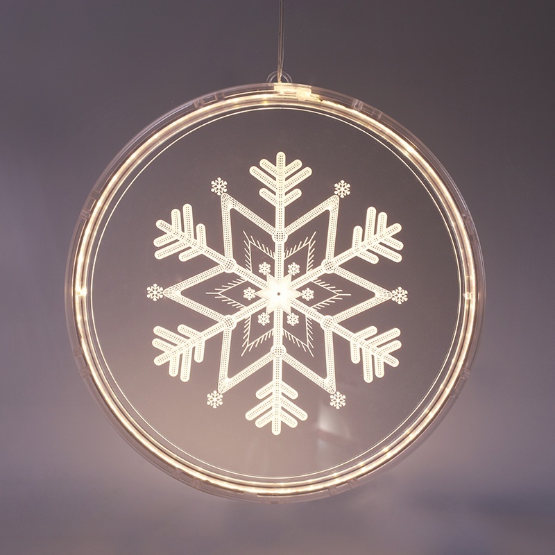 Led Διακοσμητικό 3D ACRYLIC SNOWFLAKE 36 Led Θερμά (X083612510)