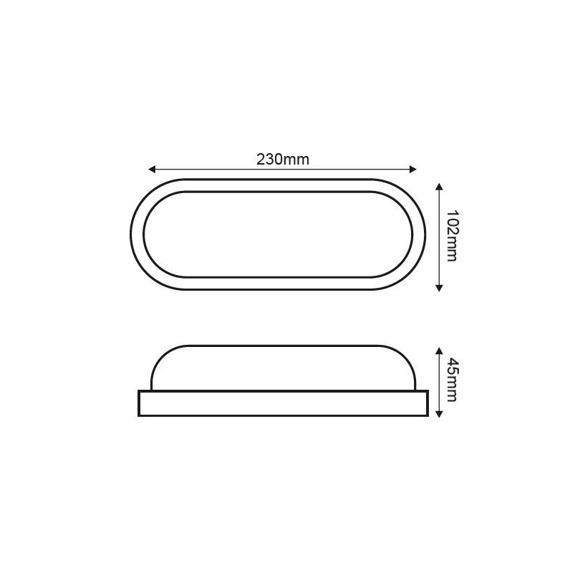 Aca LED SMD επίτοιχη απλίκα Λευκή 20W 3000Κ (DORA2030W)