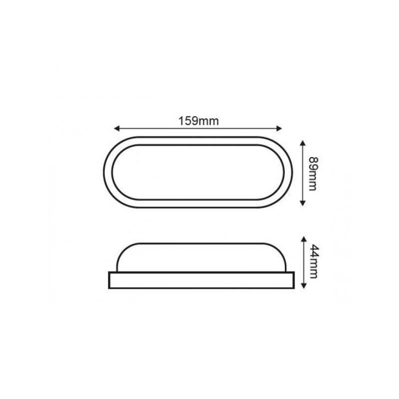 Aca LED SMD επίτοιχη απλίκα Μαύρη 10W 4000Κ (DORA1040B)