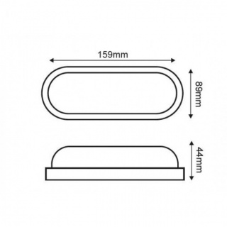 Aca LED SMD επίτοιχη απλίκα Μαύρη 10W 6000Κ (DORA1060B)