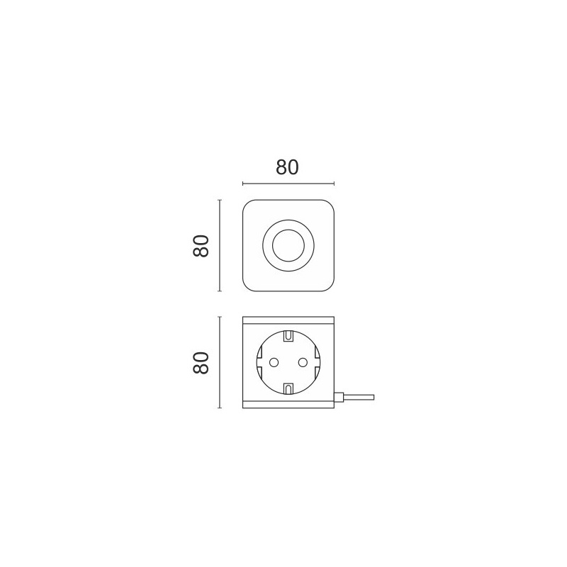 Πολύπριζο 3 Θέσεων - 2 USB-A - 1 USB-C & WIRELESS CHARGER με καλώδιο 1.4m 3x1.5mm² (7035)