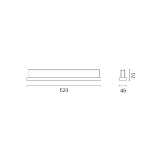 Spotlight Led Επιτοίχιο Φωτιστικό Μπάνιου 12W 4000K (6287)