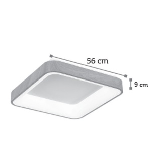 InLight Led Φωτιστικό Οροφής 58W Ξύλο (42174A)