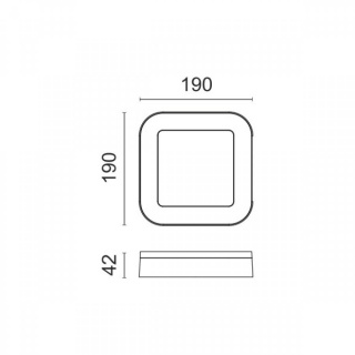 Spotlight Led Επιτοίχιο Φωτιστικό 15W Λευκό (7765)