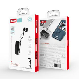 XO BE21 BLUETOOTH EARPHONE Μαύρο (16.003.0047)