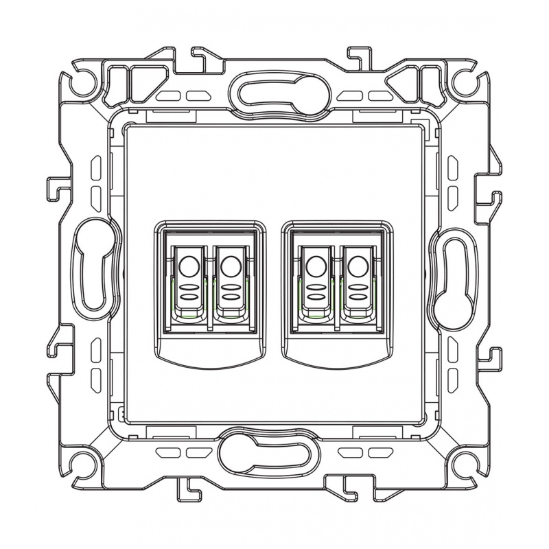 Acaelec Prime Διπλή Πρίζα Ηχείων με Κλιπ Ξύλο (1000113606)