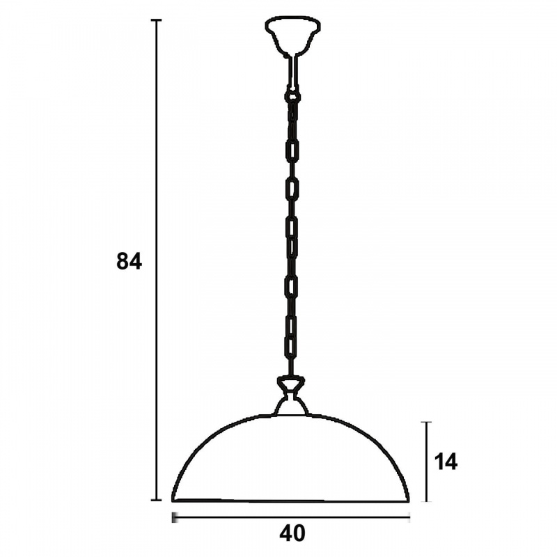 Arkolight Φωτιστικό μονόφωτο γυαλί καφέ Ε27 Φ40 (Β28293-2/40)