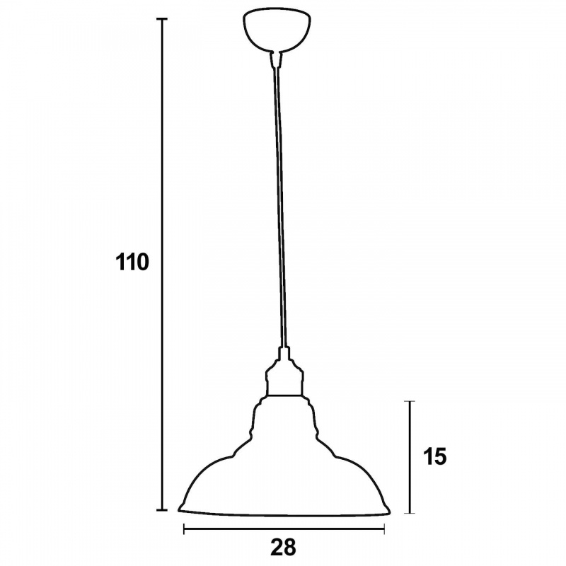 Arkolight Φωτιστικό μονόφωτο γυαλί φιμέ E27 Φ28 (Κ350-4/28)