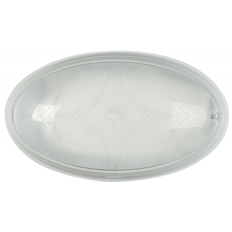 Arkolight Απλίκα polycarbonate οβάλ λευκή Ε27 Φ 27 (118,009)