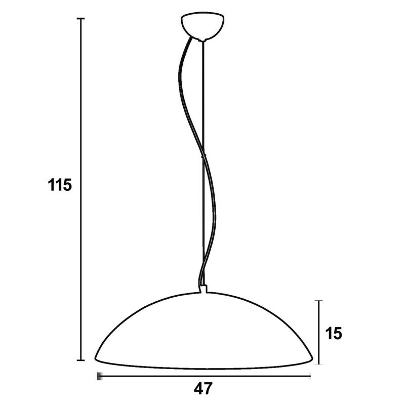 Arkolight Φωτιστικό μονόφωτο Plexiglass  μαύρο-χρυσό  3χΕ27 Φ47 (130-42-03/47)