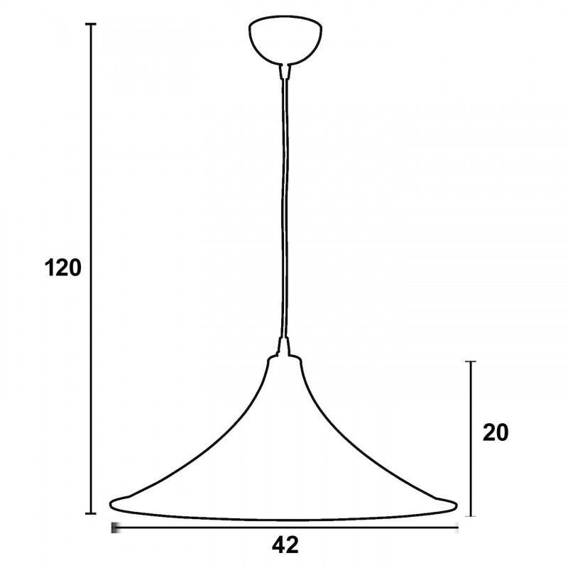 Arkolight Φωτιστικό μονόφωτο Plexiglass λευκό σατινέ Ε27 Φ42 (1120-6-01/42)