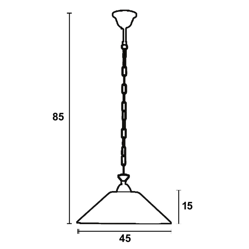 Arkolight Φωτιστικό μονόφωτο γυαλί καφέ Ε27 Φ45 (Β150-2/45)