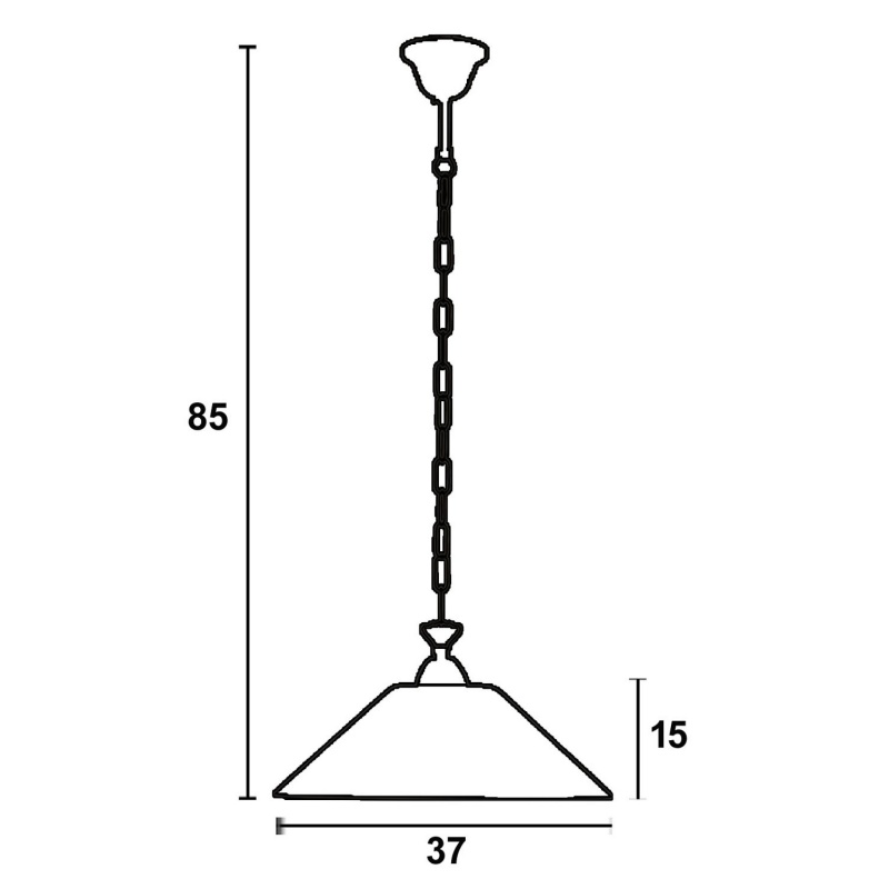 Arkolight Φωτιστικό μονόφωτο γυαλί λευκό Ε27 Φ37 (Β150-1/37)