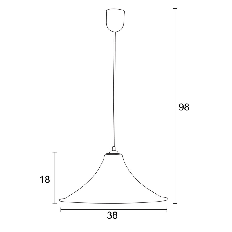 Arkolight Φωτιστικό μονόφωτο plexiglass φιμέ Ε27 Φ38 (104-4/38)