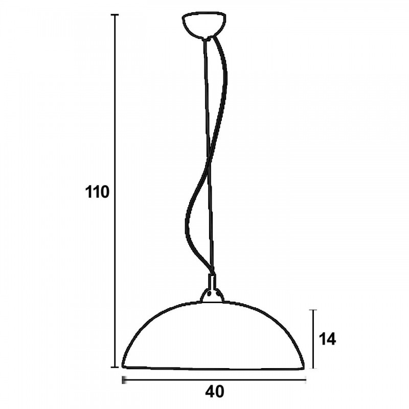 Arkolight Φωτιστικό μονόφωτο γυαλί καφέ Ε27 Φ40 (Σ28293-2/40)