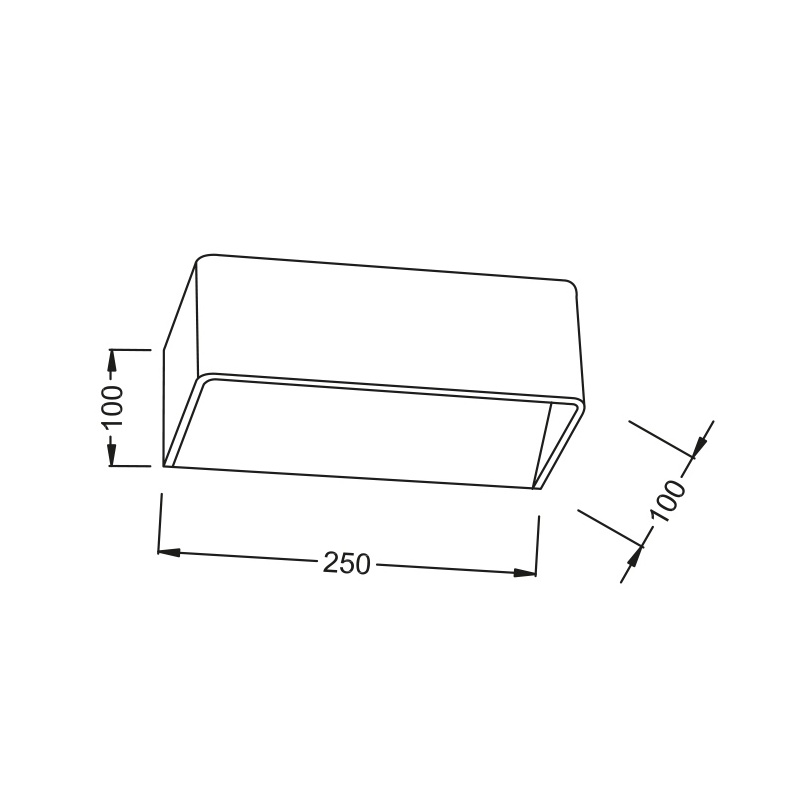 Aca Led Απλίκα Λευκή 3000K (L35037L)