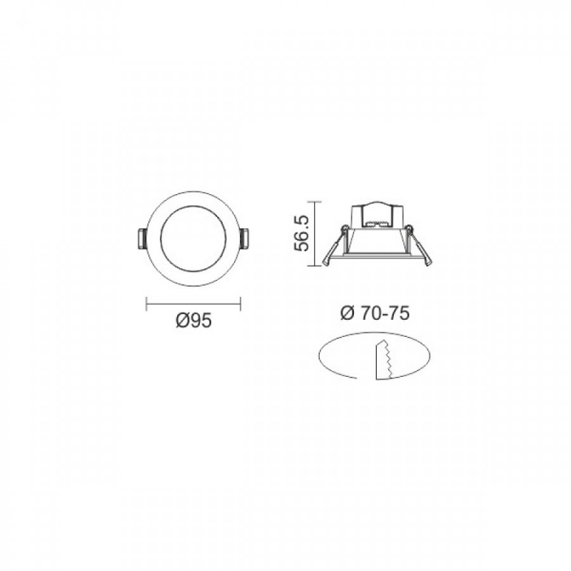 Spotlight LED SMD Smart WiFi Panel 7W 140° CCT RGB (6510)