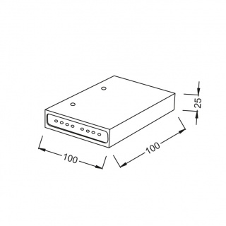 Aca Led Απλίκα Λευκή 3000K (L36310100B)