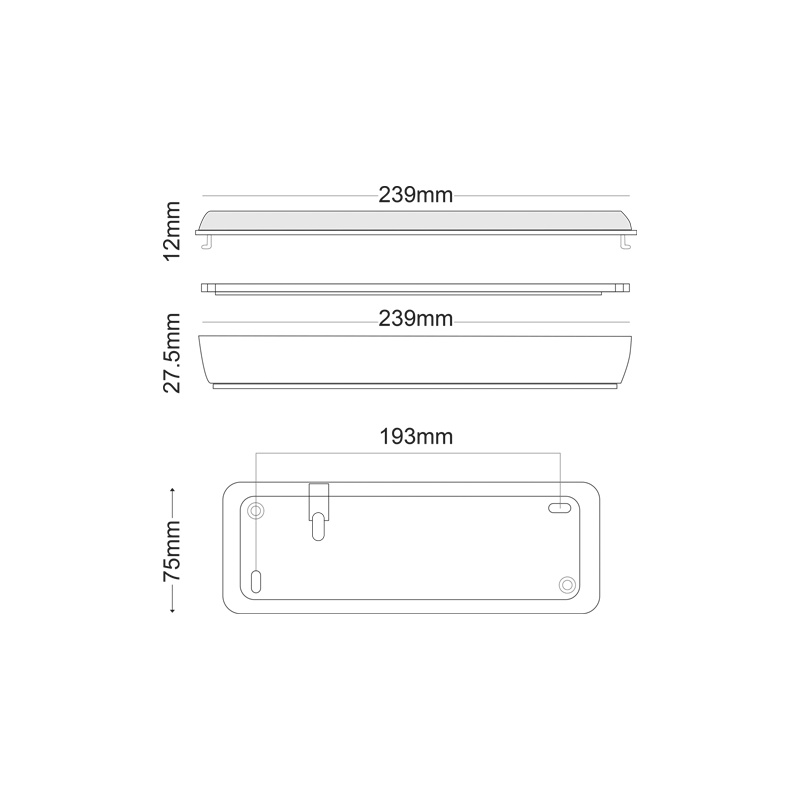 Aca Φωτιστικό Ασφαλείας Led 3W 6000K (HAPES463M)