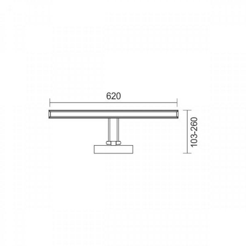 Spotlight Led Επιτοίχιο Φωτιστικό Μπάνιου 14W 4000K (6480)