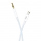 XO Καλώδιο Αντάπτορας Lightning σε 3.5mm 1m Λευκό (NB-R211A WHITE)