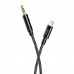 XO Καλώδιο Αντάπτορας Lightning σε 3.5mm 1m Μαύρο (NB-R211A BLACK)