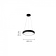 InLight Led Κρεμαστό Φωτιστικό 54W 3CCT Μαύρο (42023-B-Black)