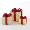 SET "WHITE&CHAMPAGN GOLD GIFT BOX&GLITR BOW 17, 23, 28.5cm (X11751113)