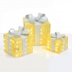 SET "GOLD SILK GIFT BOX, SILVER BOW 18, 24, 30cm (X1190115)